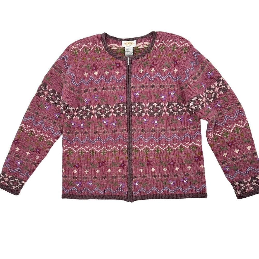 Cottagecore flower Knit wool Sweater